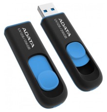 A-DATA Flash Drive 256Gb  UV128 AUV128-256G-RBE USB3.0 черный/синий