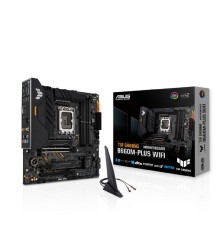 ASUS TUF GAMING B660M-PLUS WIFI (Socket 1700, mATX, 4xDDR5(128GB), DP/HDMI, 1xPCIe 5.0x16/1xPCIe 3.0x16/1xPCIe 4.0, 1xLAN (2.5GbE), 4xSATA 6Gb/s, 2xM.2, 1xType-C, 5xUSB 3.2, 2xUSB 2.0)