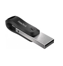 SanDisk USB Drive 64GB iXpand Flash Drive Go - USB3.0 + Lightning - for iPhone and iPad