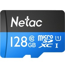 Micro SecureDigital 128GB Netac microSDXC Class10  NT02P500STN-128G-S P500 w/o adapter