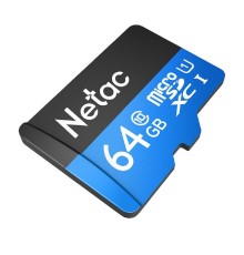 Micro SecureDigital 64GB Netac microSDXC Class10 NT02P500STN-064G-R P500 + adapter