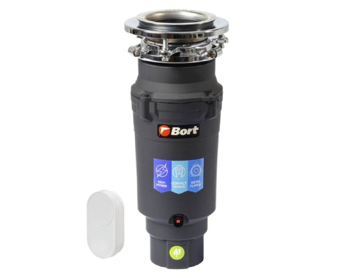 [Блендер] Bort Измельчитель пищевых отходов TITAN 7000  {Мощность л.с. 1 ; 780 Вт; 3,2 кг/мин; 3600 об/мин; 1000 мл; Металл ; набор аксессуаров 6 шт} [93413519]