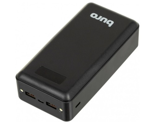 [Аксессуар] Buro BPF30D Мобильный аккумулятор 30000mAh 3A QC PD 22.5W 2xUSB черный (BPF30D22PBK)