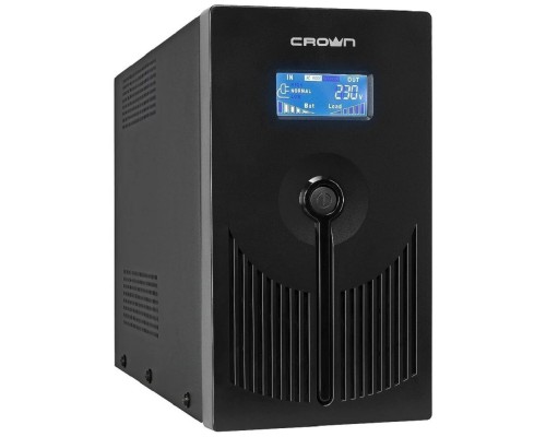 [ИБП] CROWN ИБП CMU-SP800EURO LCD {800VA450W, корпус металл, 1x12V/9AH, розетки 3*EURO+1*IEC С13, AVR, 1*порт RJ-11, 1*порт RJ-45} [CM000001493]