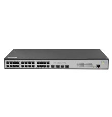 SNR-S2982G-24T-POE Управляемый гигабитный POE коммутатор уровня 2, 24 порта 10/100/1000Base-T с поддержкой POE, 4 порта 100/1000BASE-X (SFP), бюджет POE 185W