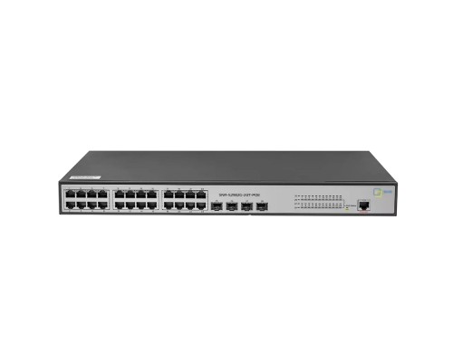 [Сетевое оборудование] SNR-S2982G-24T-POE Управляемый гигабитный POE коммутатор уровня 2, 24 порта 10/100/1000Base-T с поддержкой POE, 4 порта 100/1000BASE-X (SFP), бюджет POE 185W