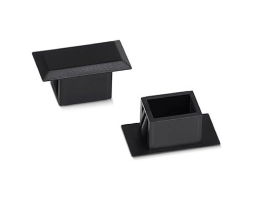 [Cabeus аксессуары к монтажным шкафам] Cabeus CAP-SC/DLC-BK заглушка SC/Duplex LC оптического кросса