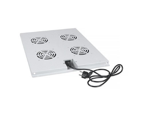 [Cabeus аксессуары к монтажным шкафам] Cabeus TRAY-80 Модуль вентиляторный с 4-я вентиляторами для установки в напольные шкафы серии SH-05C, ND-05C глубиной 800 мм