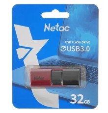 Netac USB Drive 32GB U182 Red USB3.0,retractable [NT03U182N-032G-30RE]