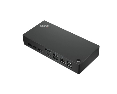 [Опция для ноутбука] Lenovo [40AY0090CN] ThinkPad Universal USB-C Dock  2x DP 1.4, 1x HDMI 2.0, 3x USB 3.1, 2x USB 2.0, 1x USB-C, 1x RJ-45, 1x Combo Audio Jack 3.5mm pi.