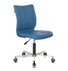 Кресло Бюрократ CH-330M синий Orion-03 эко.кожа крестовина металл хром [1140651]