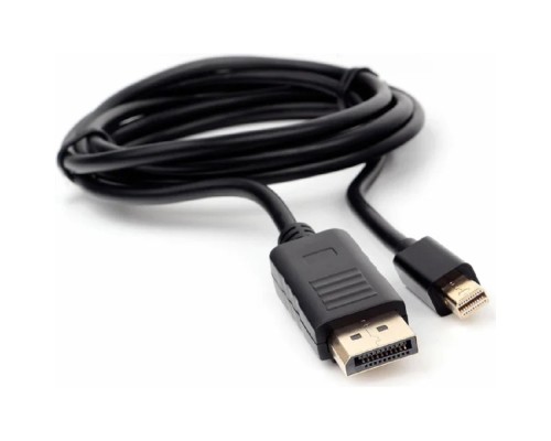 [Коммутационный шнур] Cablexpert CCP-mDP2-6 Кабель miniDP<->DP , 20M/20M, v.1.2, 4K, 1.8м, черный, позол.разъемы, пакет