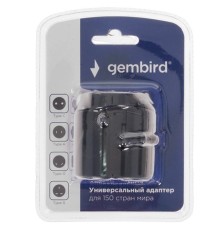 Gembird WTA-1 Универсальный сетевой переходник для путешествий, вилки/розетки EU,US,RU