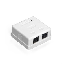 Exegate EX292845RUS Розетка внешняя двойная ExeGate SM2-RJ45-C6 RJ-45 кат.6 UTP Krone/110