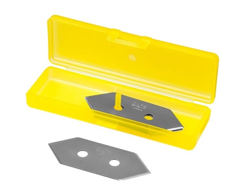 [Штукатурно -малярный инструмент] OLFA Лезвия  для ножа MC-45/2B, 20(14)х49х0,3мм, 5шт [OL-MCB-1]