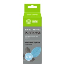 Чернила Cactus CS-EPT6735B Е6735 светло-голубой 100мл для Epson L800/L810/L850/L1800