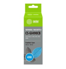 Чернила Cactus CS-GI490CB голубой 100мл для Canon Pixma G1400/G2400/G3400