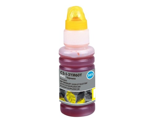 [Расходные материалы] Чернила Cactus CS-I-3YM60Y №305 желтый 100мл для HP DeskJet 2710/2120/2721/2722/2723