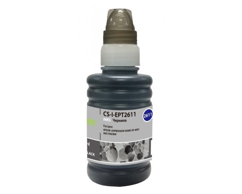 [Расходные материалы] Чернила Cactus CS-I-EPT2611 черный 100мл для Epson ExpHo XP600/605/700/800
