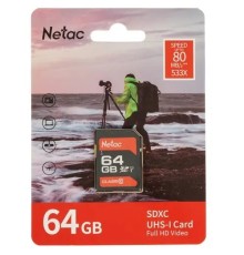 SecureDigital 64GB Netac P600 Standard SD , Retail version (NT02P600STN-064G-R)