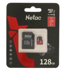 Micro SecureDigital 128GB Netac microSDXC Class10 NT02P500PRO-128G-R P500 Extreme Pro + adapter