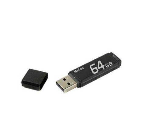 [Носитель информации] Netac USB Drive 64GB U351 USB2.0, retail version [NT03U351N-064G-20BK]