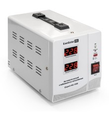 Exegate EX291722RUS Стабилизатор напряжения ExeGate Expert AS-1500 (1500ВА, вход 140...260В, двойная цифр. индикация вход/вых. напряжения, выход 220В±8%, КПД 98%, 5 уровней защиты, задержка, метал. ко