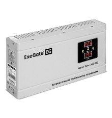 Exegate EX291744RUS Стабилизатор напряжения ExeGate Master Turbo AVS-500 (500ВА, 100-265В, цифр. индикация вход/вых. напряжения, 220В±8%, КПД 98%, 5 уровней защиты, задержка, усиленный метал.корпус, е