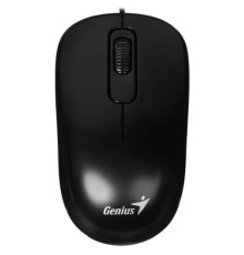 Мышь проводная Genius DX-110, USB, оптическая, разрешение 1000 DPI, 3 кнопки, кабель 1.5m, для правой/левой руки. Цвет: черный (31010009400)