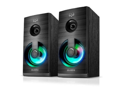 [Колонки] SVEN АС SPS-512, черный (6 Вт, питание USB, подсветка)   