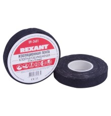 Rexant (09-2401) Изолента х/б 18х0,35 мм (ролик 15 м/180 г) (1-ПОЛ)