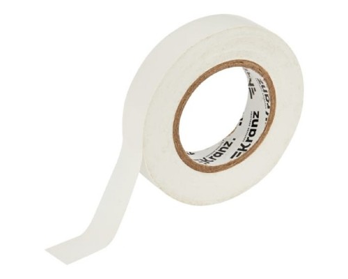 [ЭРА, Rexant Изолента] Kranz (KR-09-2101) Изолента ПВХ 0,13х15 мм, 25 м, белая (5 шт/уп)