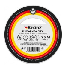 Kranz (KR-09-2201) Изолента ПВХ 0,13х19 мм, 25 м, белая
