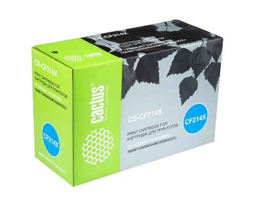 [расходные материалы] CACTUS CF214X Картридж лазерный CS-CF214X черный (17500стр.) для HP LJ 700/M712