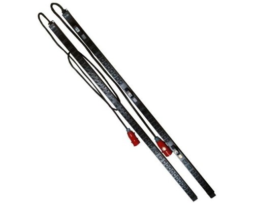 [Монтажное оборудование] Блок розеток LANMASTER вертикальный 3-фазный, 6xC19 + 36xC13, 380V, 16A, шнур 2 метра, вилка IEC309 (TWT-PDV3-6x36-16A)