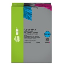 Картридж струйный Cactus CS-L0R14A 981Y пурпурный (240мл) для HP PageWide Enterprise Color 556dn/556xh/Flow MFP586z