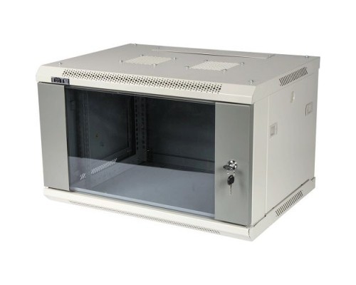 [Монтажное оборудование] Шкаф настенный LANMASTER серии Pro, 6U 600x600, стеклянная дверь (TWT-CBWPG-6U-6x6-GY)