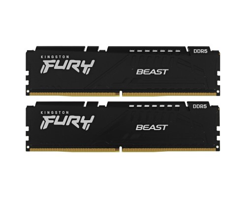 [Модуль памяти] Kingston DRAM 16GB 5200MT/s DDR5 CL40 DIMM (Kit of 2) FURY Beast Black [KF552C40BBK2-16]