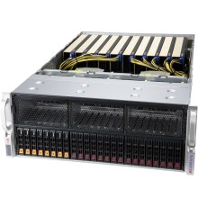 Supermicro SYS-420GP-TNR 4U, 10x Dual Slot GPU, 2xLGA4189 (up to 270W), 32xDDR4(3200),16x2.5