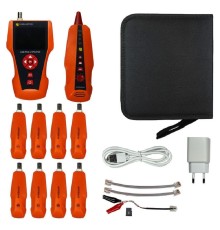 Тестер кабельный Lanmaster LAN-PRO-L/TPK-POE-8R для кабельного тестера (упак:1шт) оранжевый