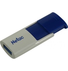 Netac USB Drive 16GB U182 Blue [NT03U182N-016G-30BL], USB3.0, сдвижной корпус, пластиковая бело-синяя