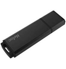 Netac USB Drive 32GB U351 <NT03U351N-032G-20BK>, USB2.0, с колпачком, металлическая чёрная