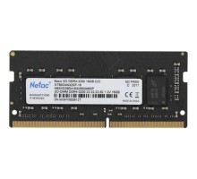 Netac DDR4 16Gb 3200MHz NTBSD4N32SP-16 Basic RTL PC4-25600 CL22 SO-DIMM 260-pin 1.2В single rank