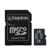 Промышленная карта памяти Micro SecureDigital 8Gb Kingston Class10  [SDCIT2/8GB] Industrial Temperature Class UHS-I с адаптером