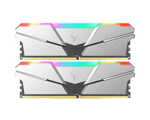 [Модуль памяти] Модуль памяти DDR4 Netac Shadow RGB 16GB (2x8GB) 3200MHz CL16 1.35V / NTSRD4P32DP-16SC / Silver / with radiator
