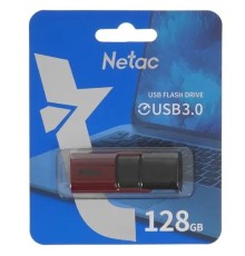 Netac USB Drive 128GB U182 Red USB3.0,retractable [NT03U182N-128G-30RE]