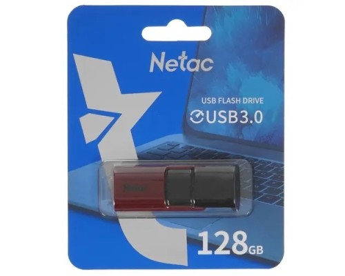 [Носитель информации] Netac USB Drive 128GB U182 Red USB3.0,retractable [NT03U182N-128G-30RE]
