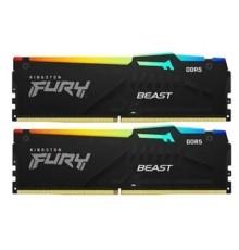 Kingston DRAM 32GB (16GBx2) 5200MHz DDR5 CL40 DIMM FURY Beast Black KF552C40BBAK2-32