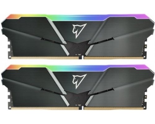 [Модуль памяти] Модуль памяти Netac Shadow RGB DDR4-3200 16Gb (8Gb x 2)  C16 Grey