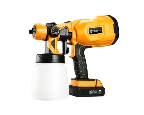 [Краскопульты] Краскопульт аккумуляторный DEKO DKSG20K2, 120W, 800 мл [063-4180]